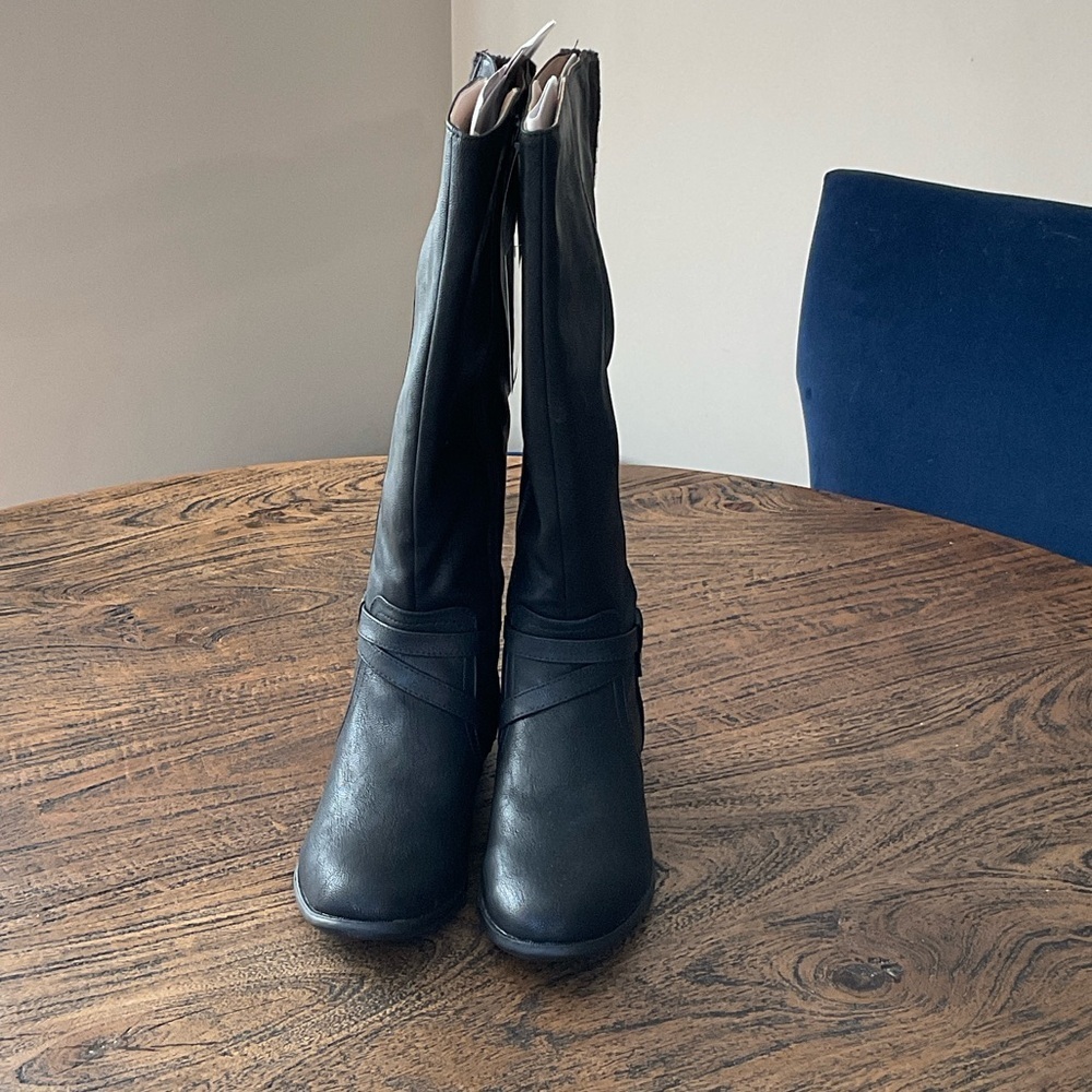 Life Stride Elegant Black Over the Knee Boots
